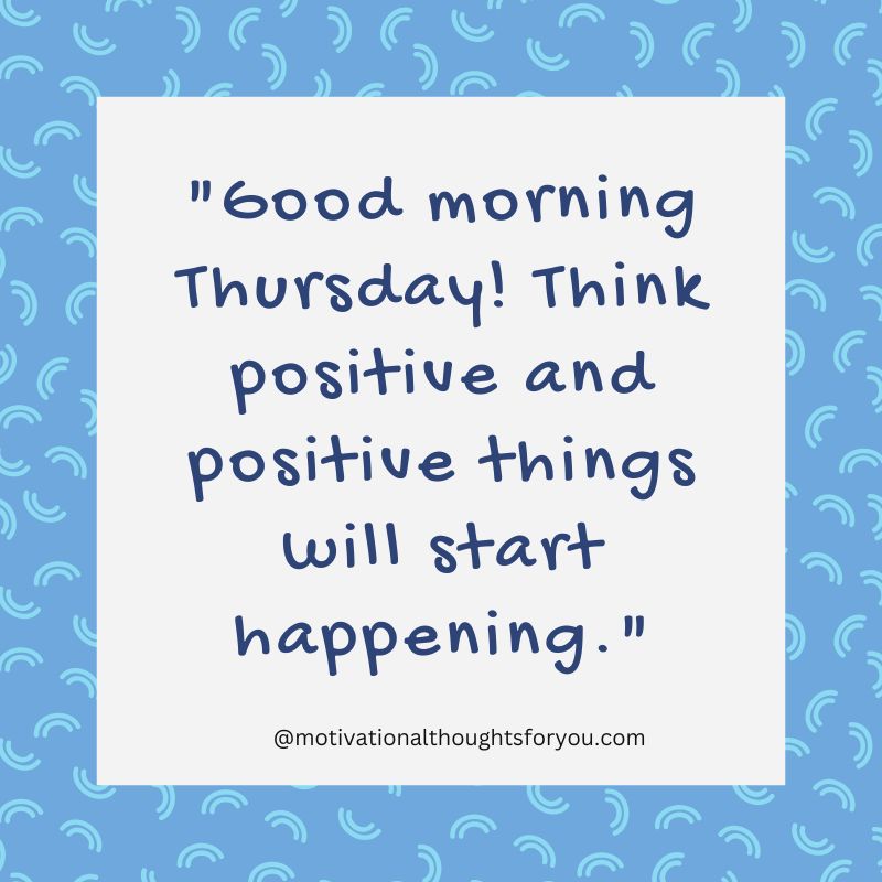 good morning thursday quotes