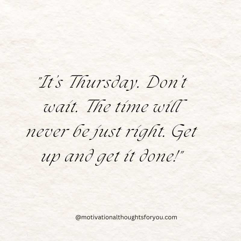 Thursday motivational quotes