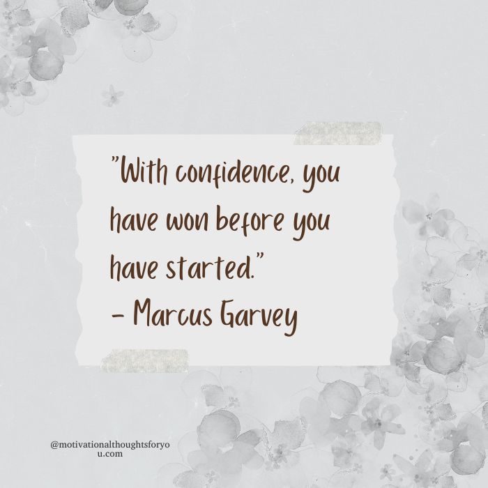 Inspirational Quotes About Confidence