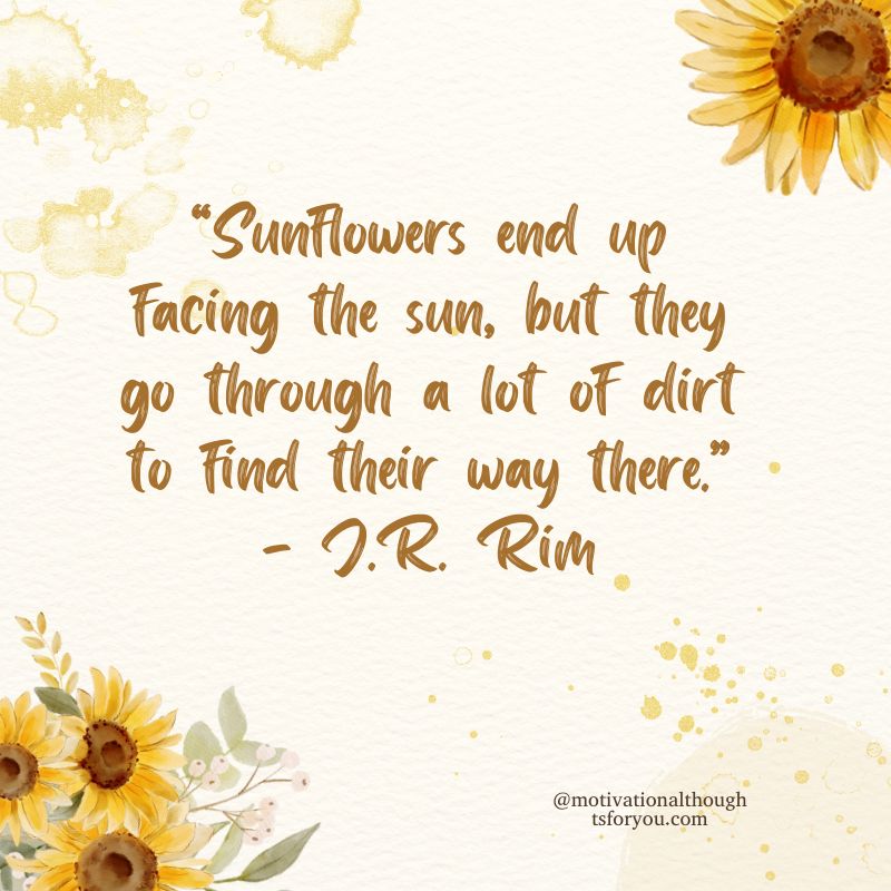 Motivational Sunflower Quotes 