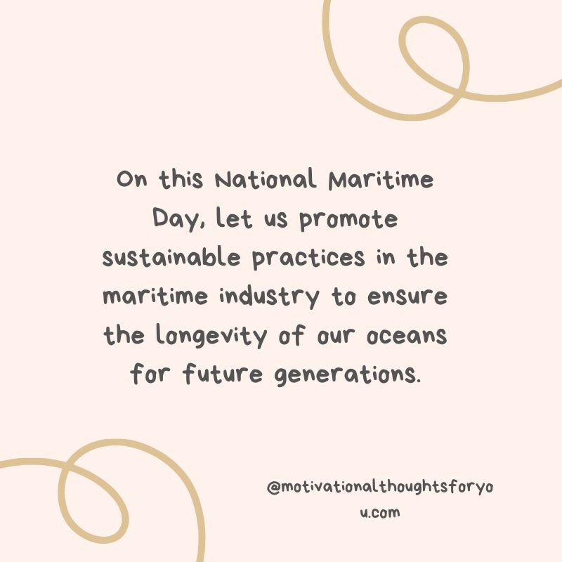 National Maritime Day Messages